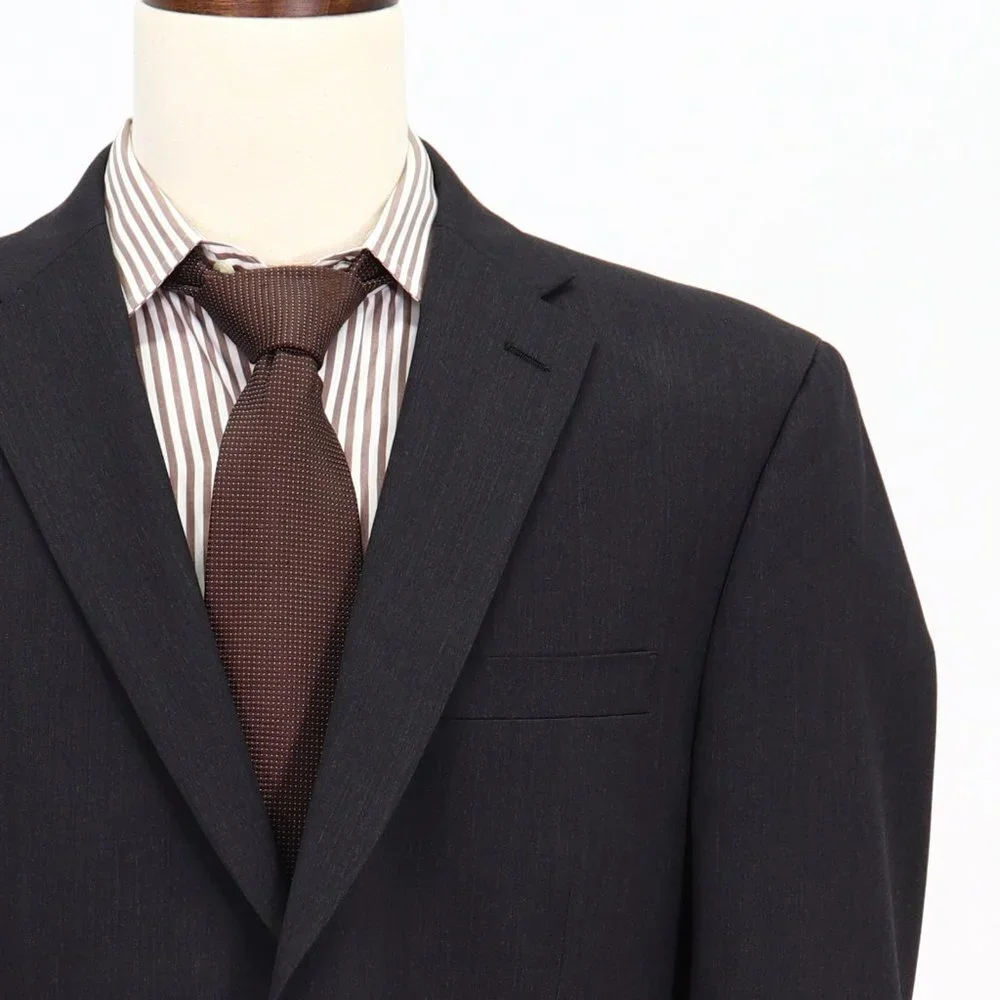 Jones New York 44R Gray Solid 2-Button Sport Coat Blazer Jacket B798_5